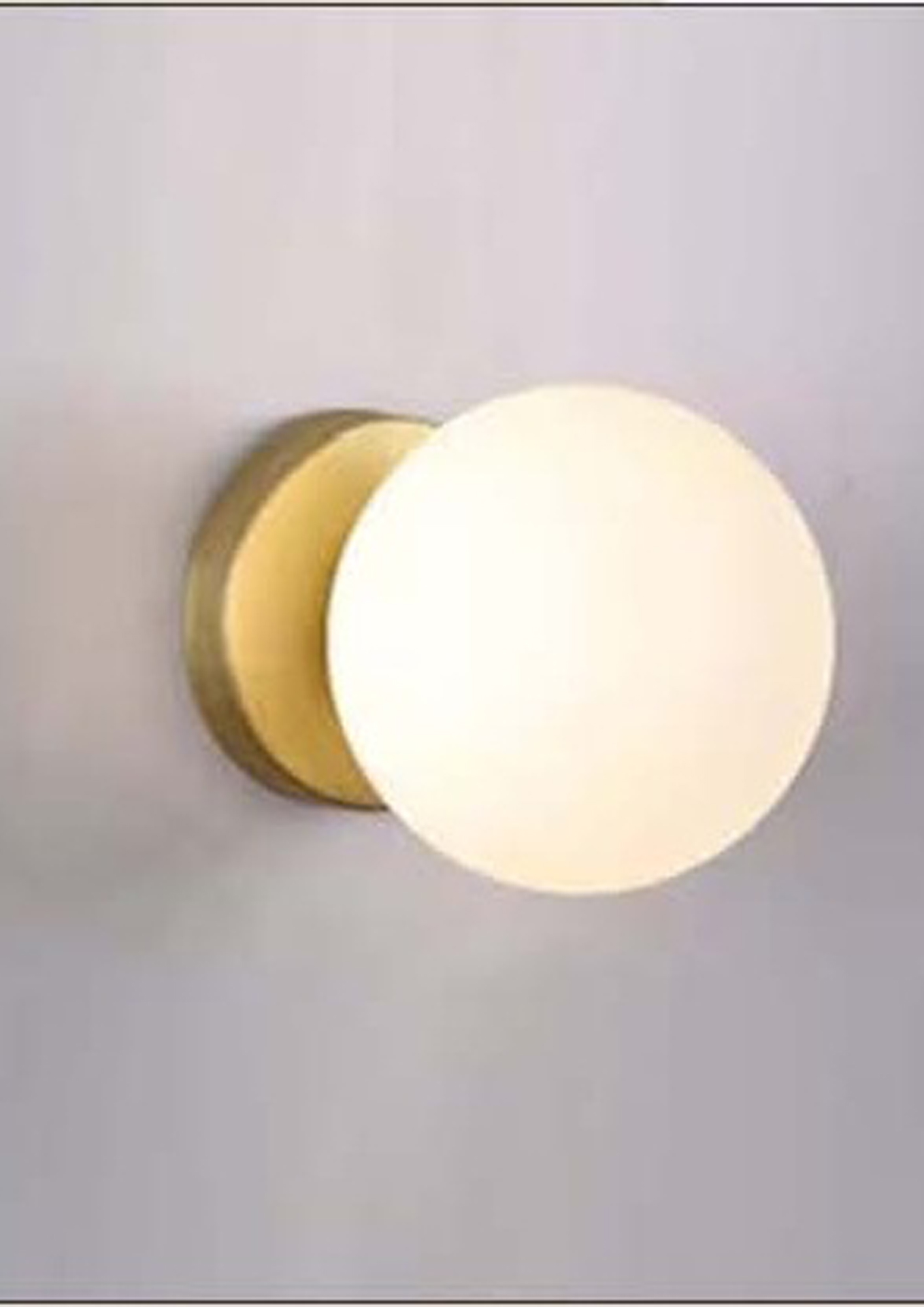 Beyond Lights - Brass Globe Sconce- GL